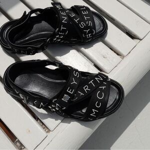 Men’s Stella McCartney Leather Strap Sandals